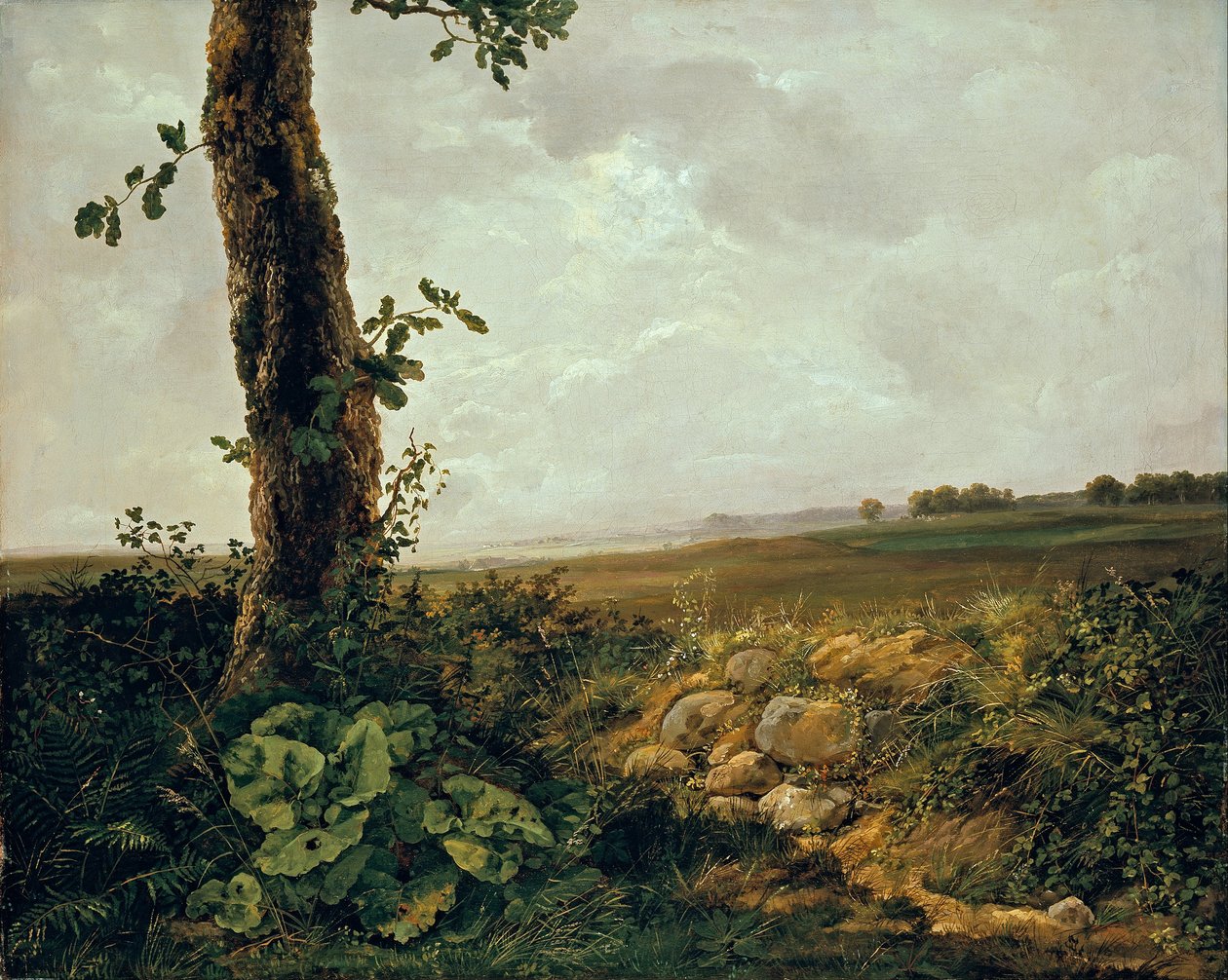 Zicht in de buurt van Prestø door Johan Christian Dahl