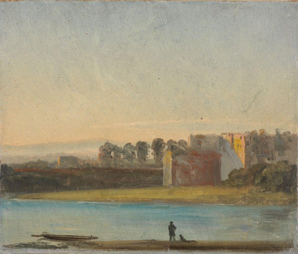 Uitzicht over de Elbe door Johan Christian Dahl