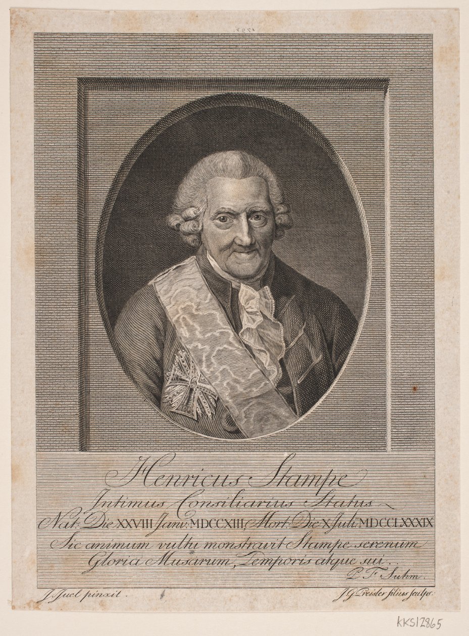 Henrik Stampe door Johan Georg Preisler