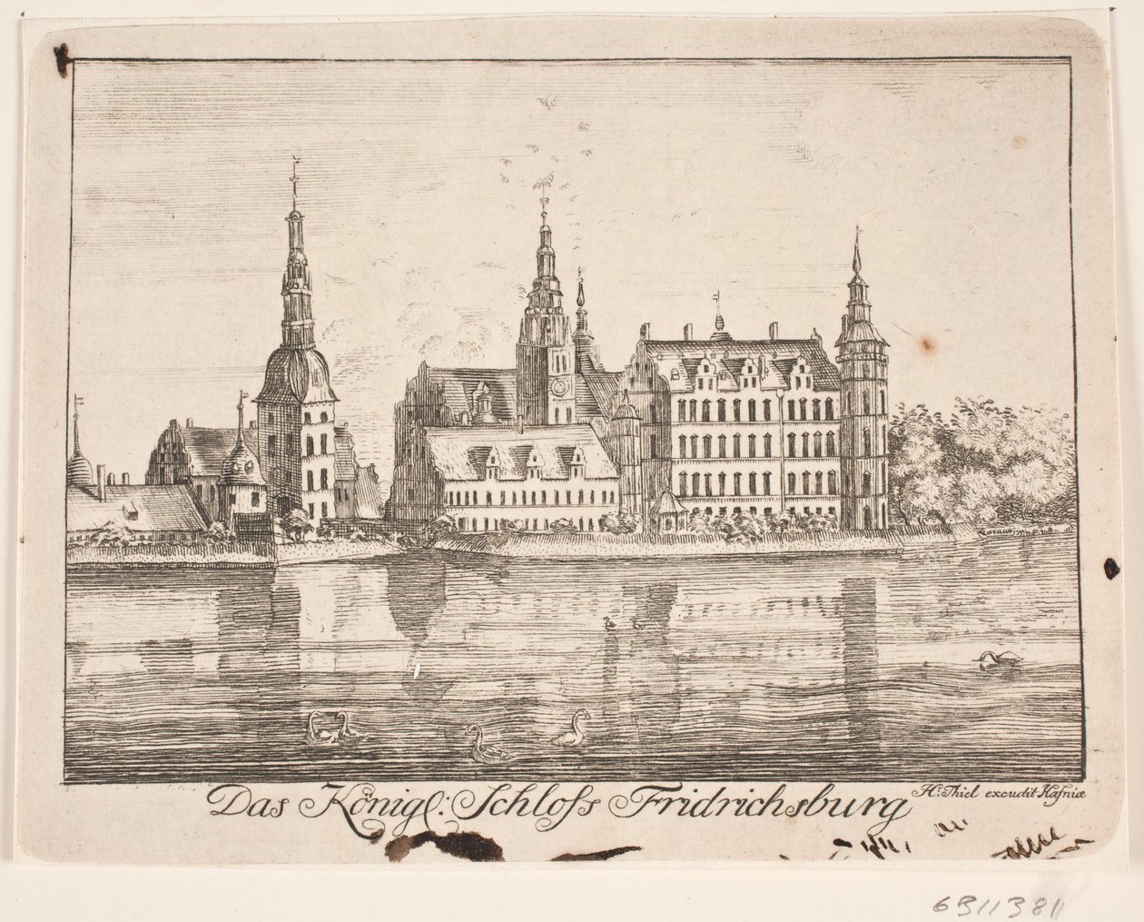 Frederiksborg Slot door Johan Herman Thiele