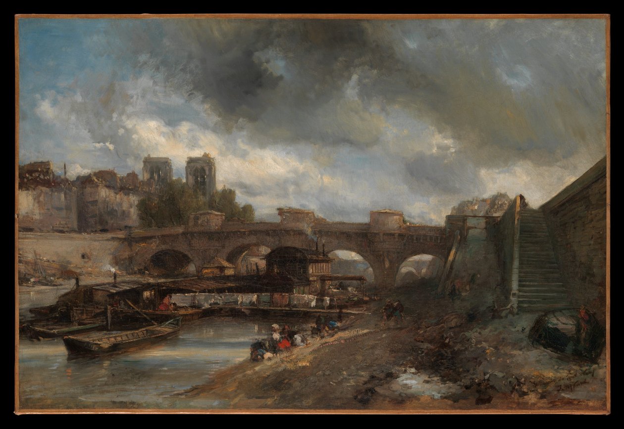 De Pont Neuf door Johan Jongkind