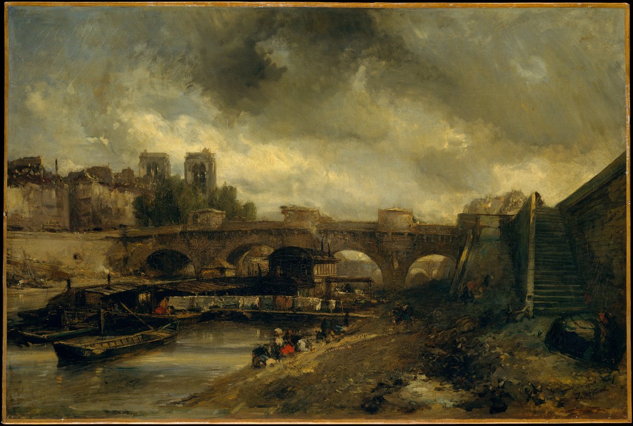 De Pont Neuf door Johan Jongkind