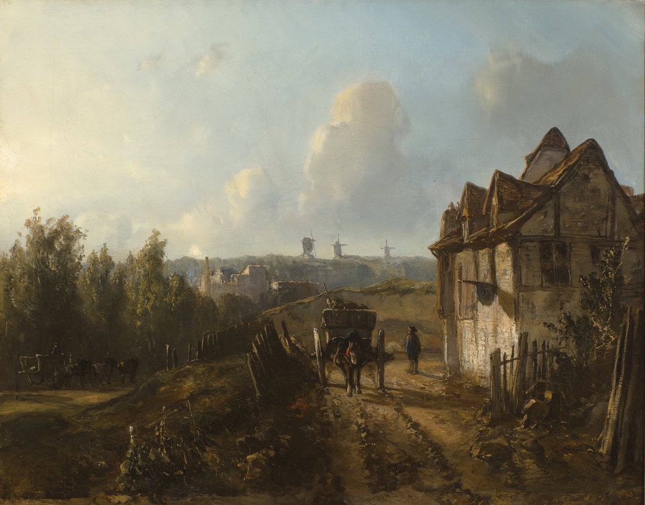 Uitzicht op Monmartre door Johan Jongkind