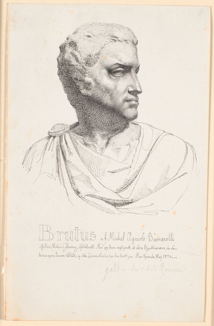 Hoofd van Brutus door Johan Thomas Lundbye