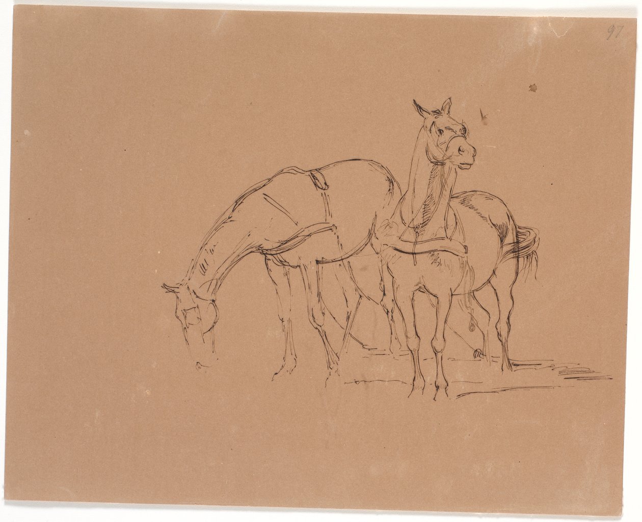 Paardenspan door Johan Thomas Lundbye