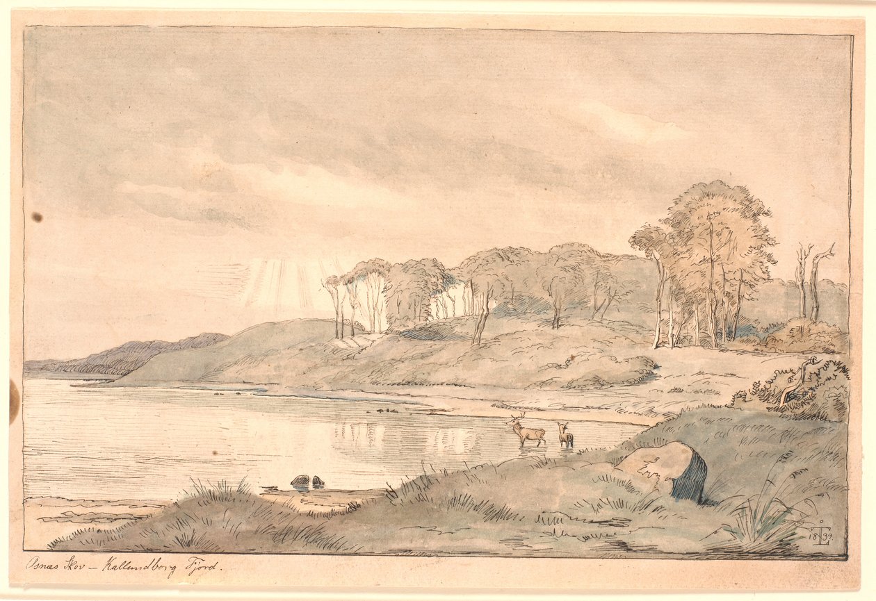 Landschap door Johan Thomas Lundbye