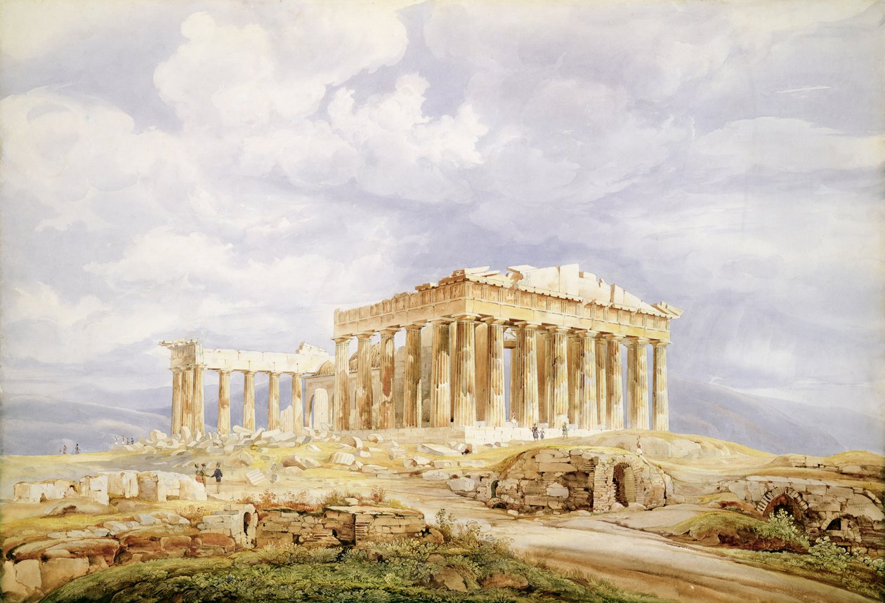Het Parthenon, Athene door Johan Wolfensberger