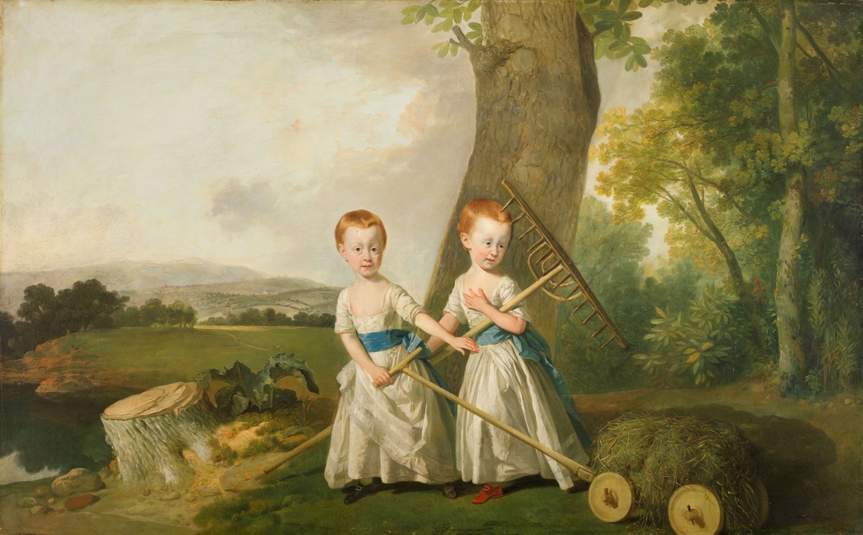 Portret van de Blunt Kinderen door Johan Zoffany