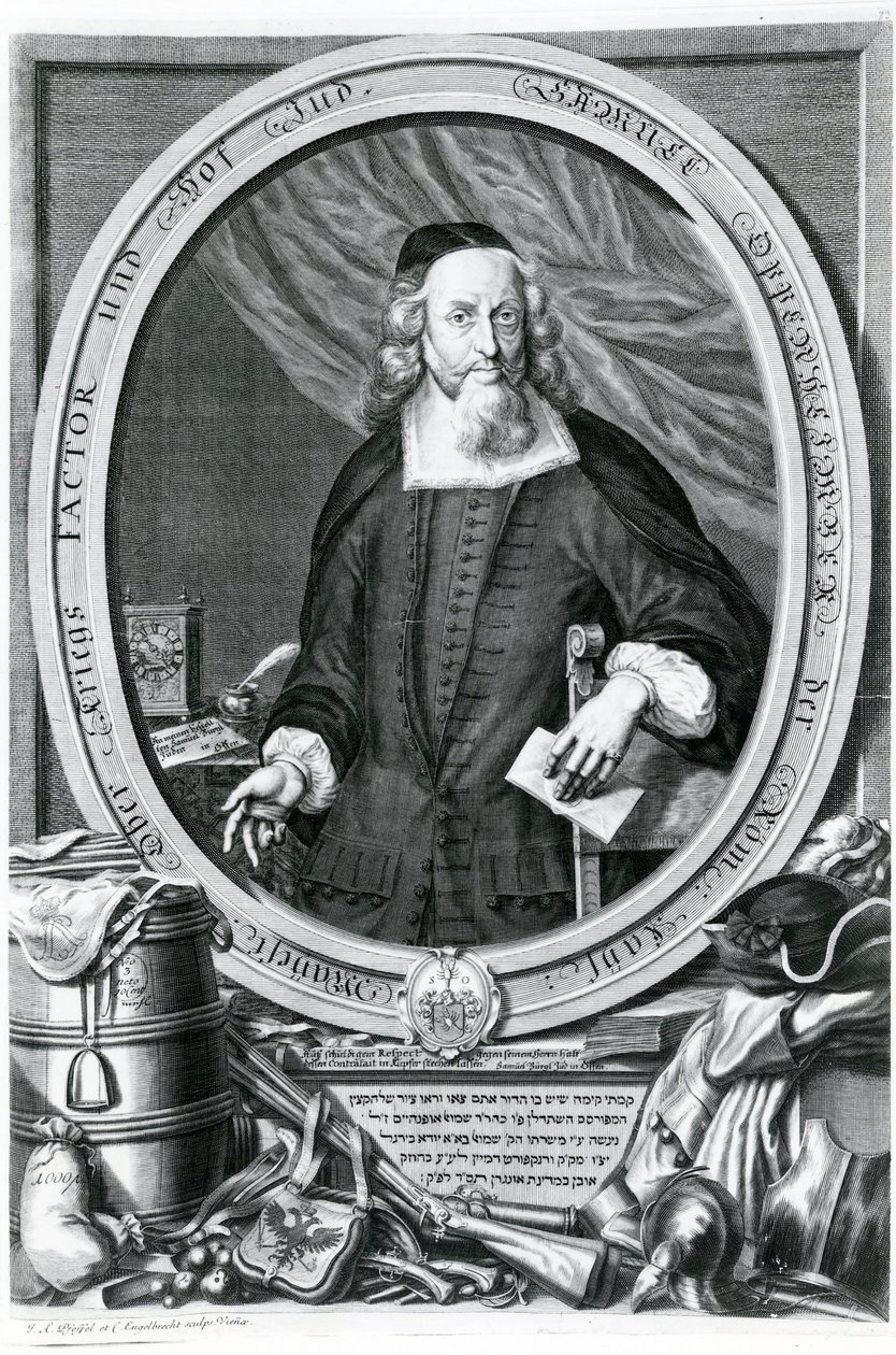 Samuel Oppenheimer (1630-1703) door Johann Andreas Pfeffel