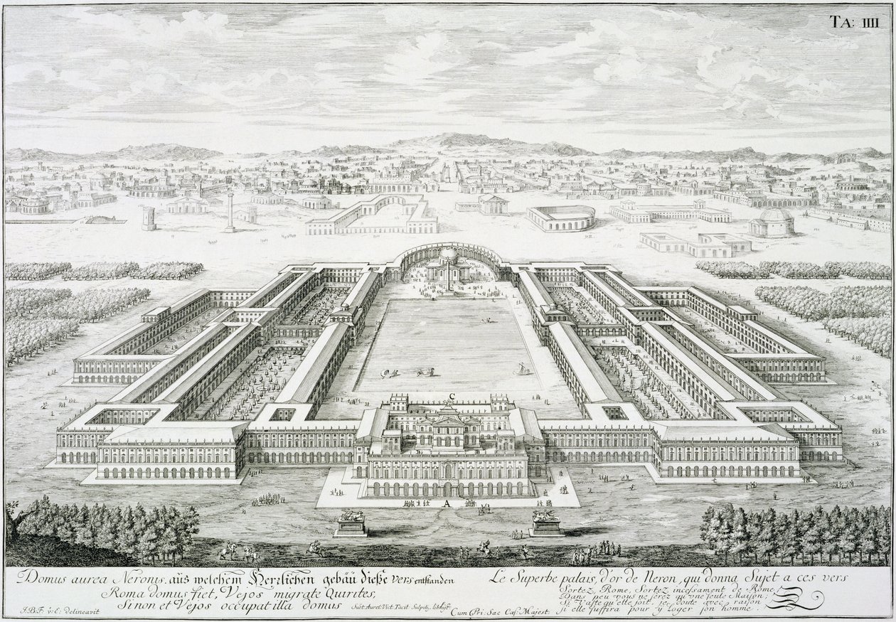 Gouden Paleis van keizer Nero, Rome, uit 