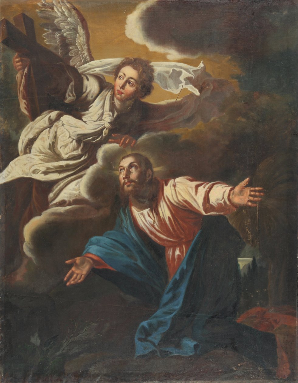 Christus op de Olijfberg door Johann Christian Schröder