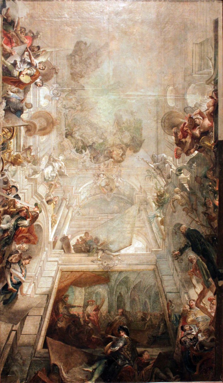 Triomf van de kunsten en wetenschappen door Johann Evangelist Holzer