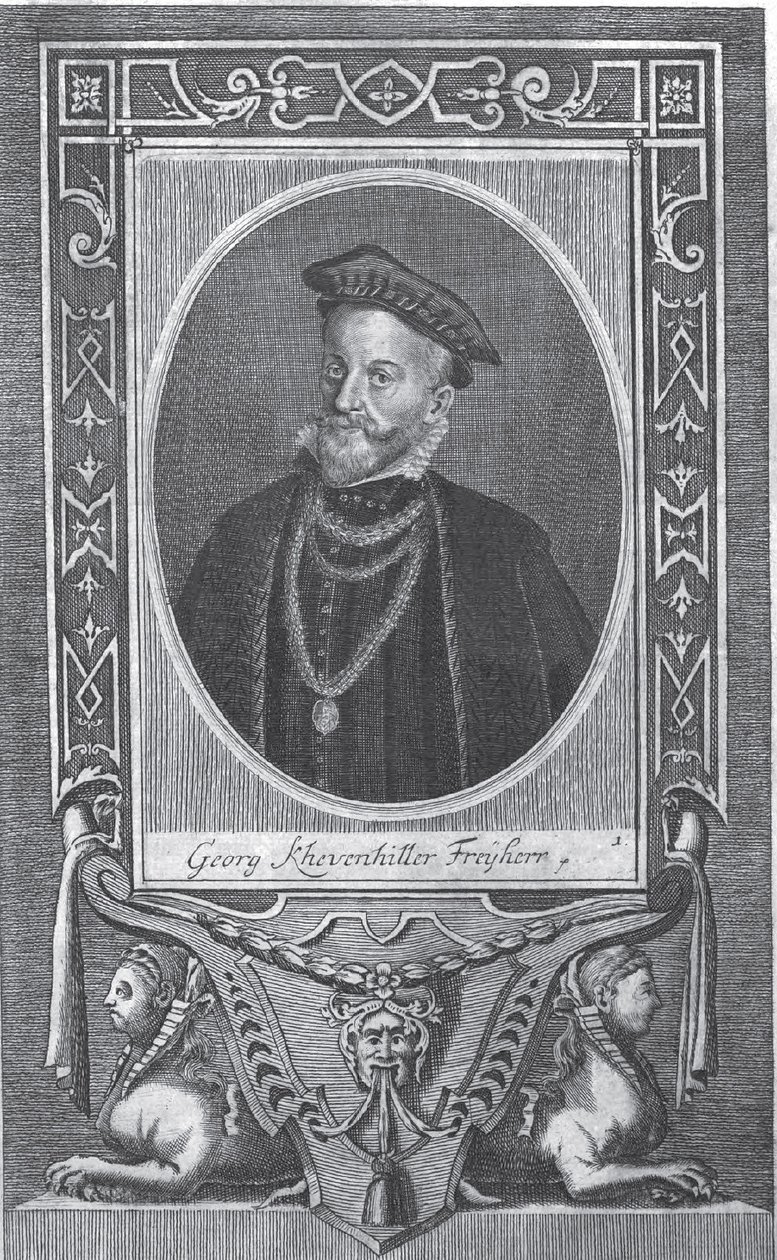 Portret van Georg von Kevenhüller door Johann Friedrich Rosbach
