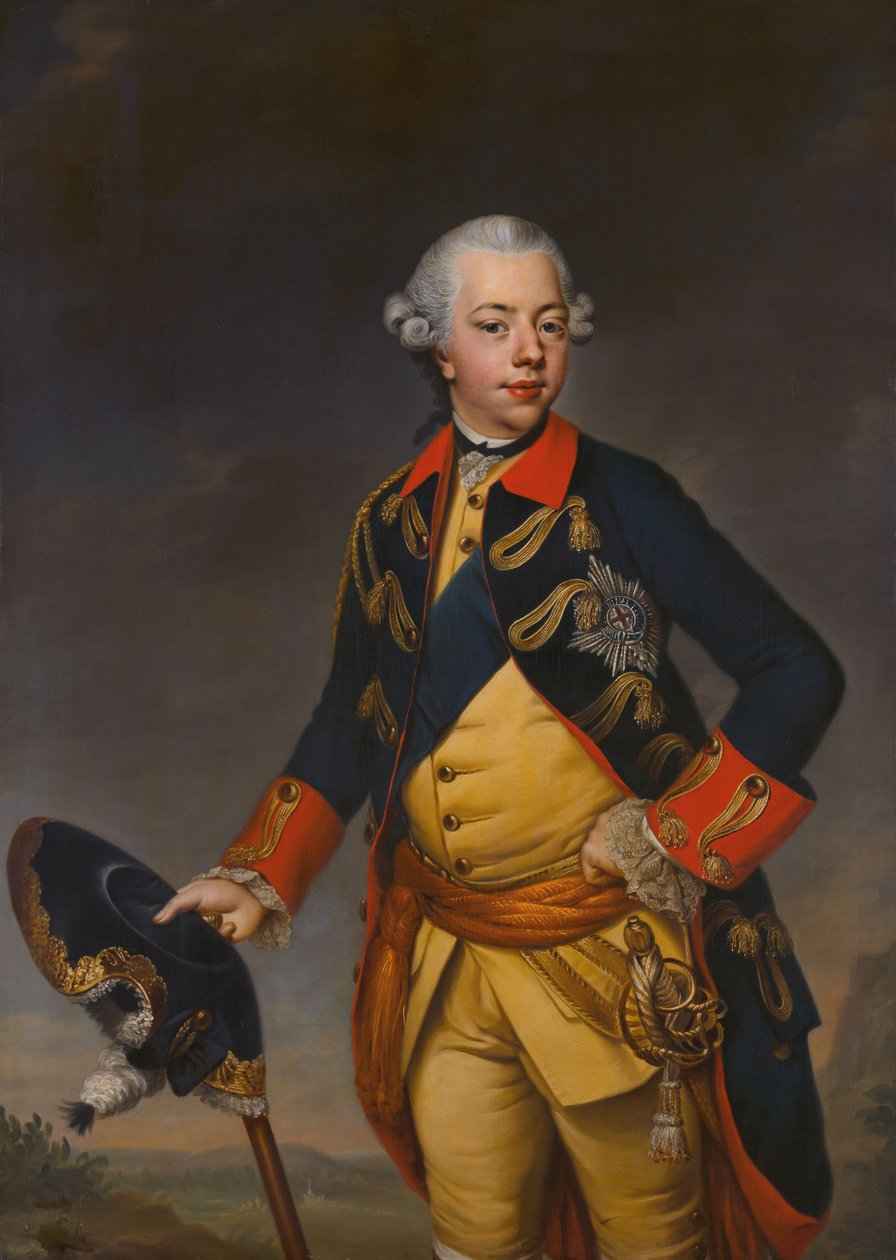 Portret van stadhouder Willem V (1748-1806) door Johann Georg Ziesenis
