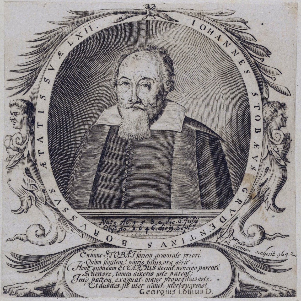 Johann Stobäus door Johann Herman