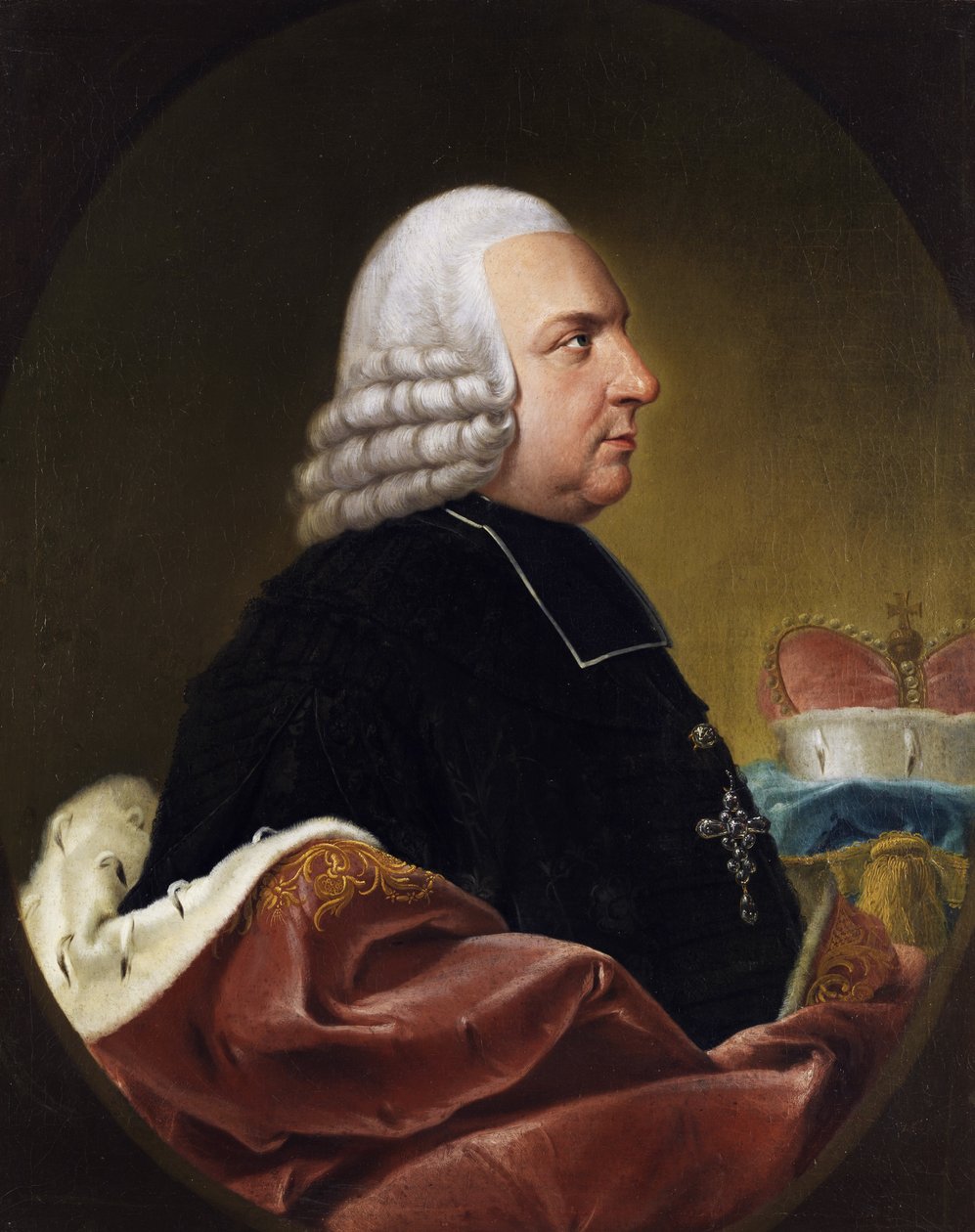 Portret van Lothar Franz von Schönborn door Johann Jakob Ihle