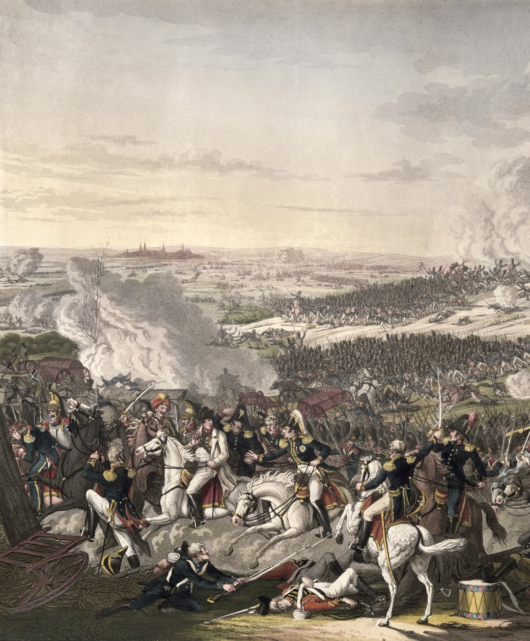 De vlucht van Napoleon, Waterloo, 18 juni 1815 door Johann Moritz Rugendas