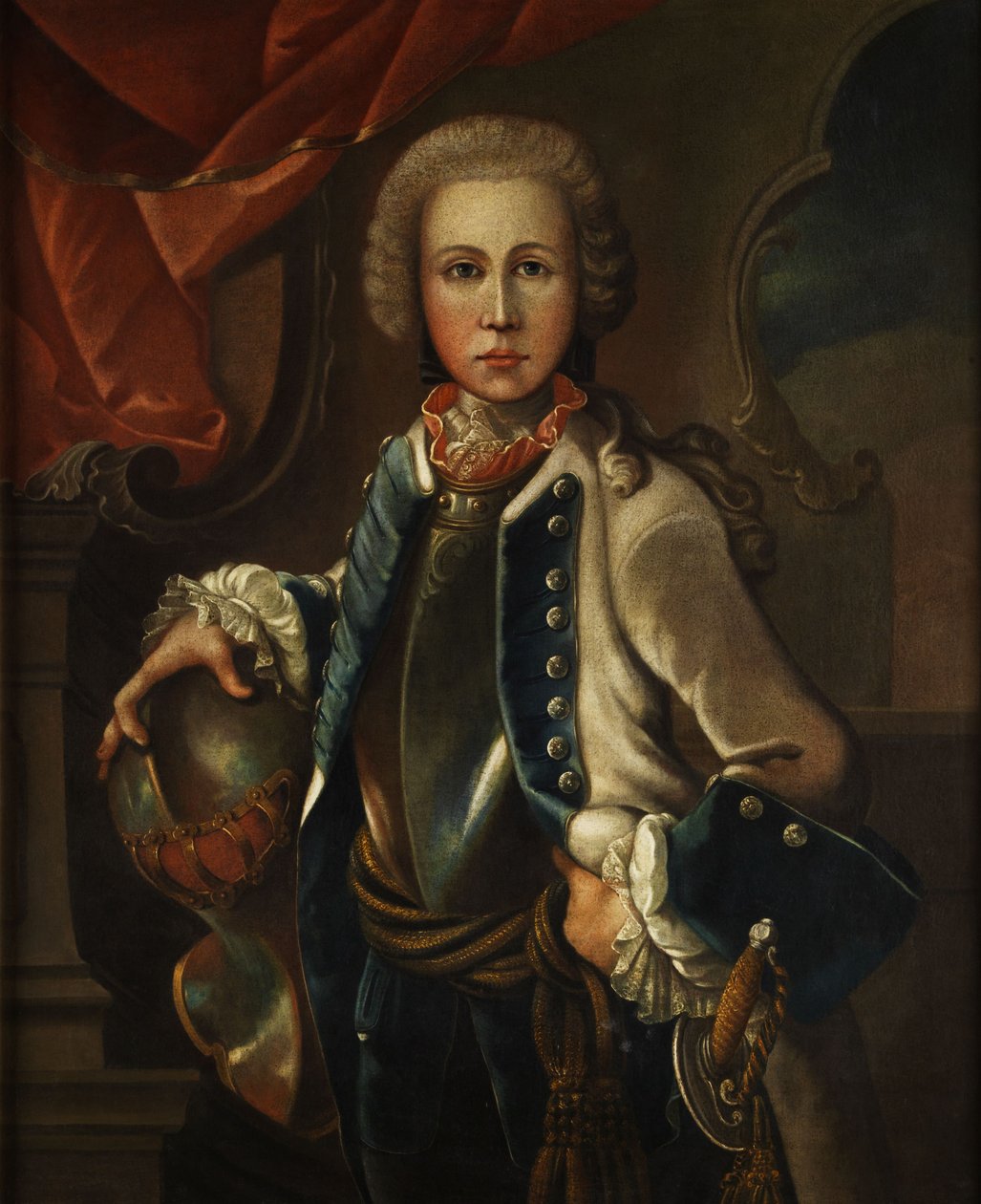 Portret van een Jonge Edelman door Johann Michael Franz