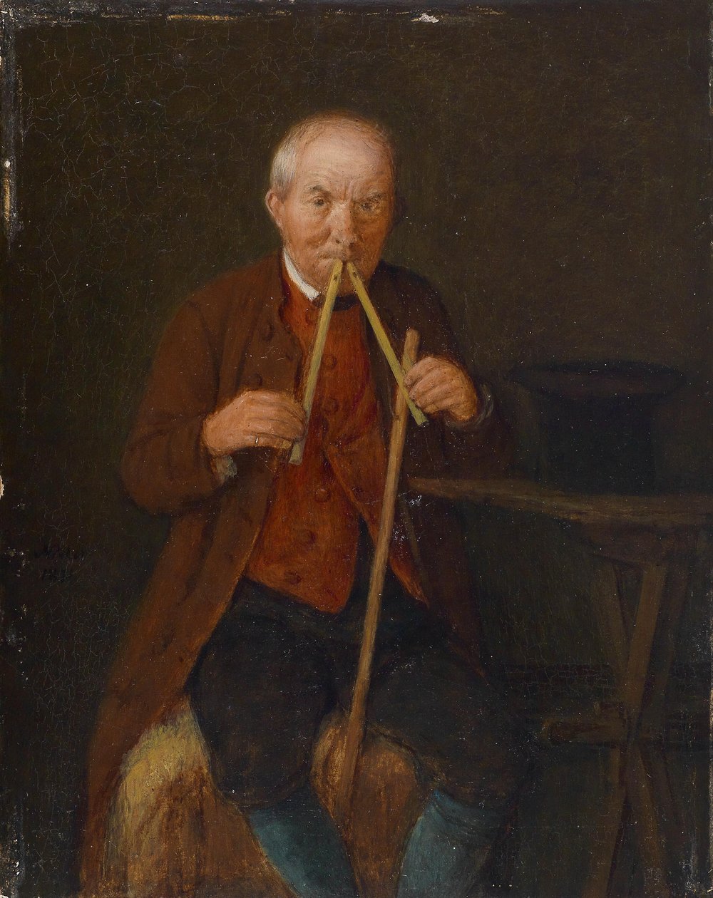 De Fluitspeler door Johann Michael Neder