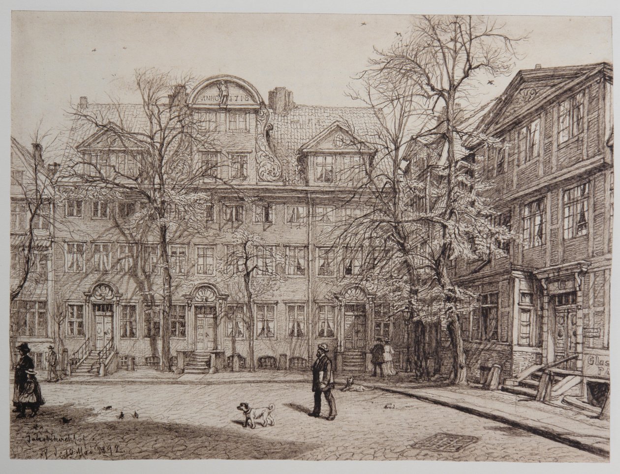 Jakobikirchhof-15-22 door Johann Theobald Riefesell