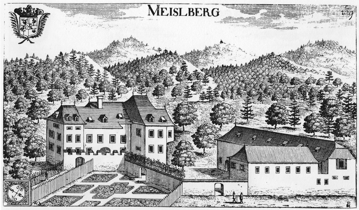 Kasteel Meiselberg in Maria Saal / Karinthië / Oostenrijk / Europese Unie door Johann Weikhard von Valvasor