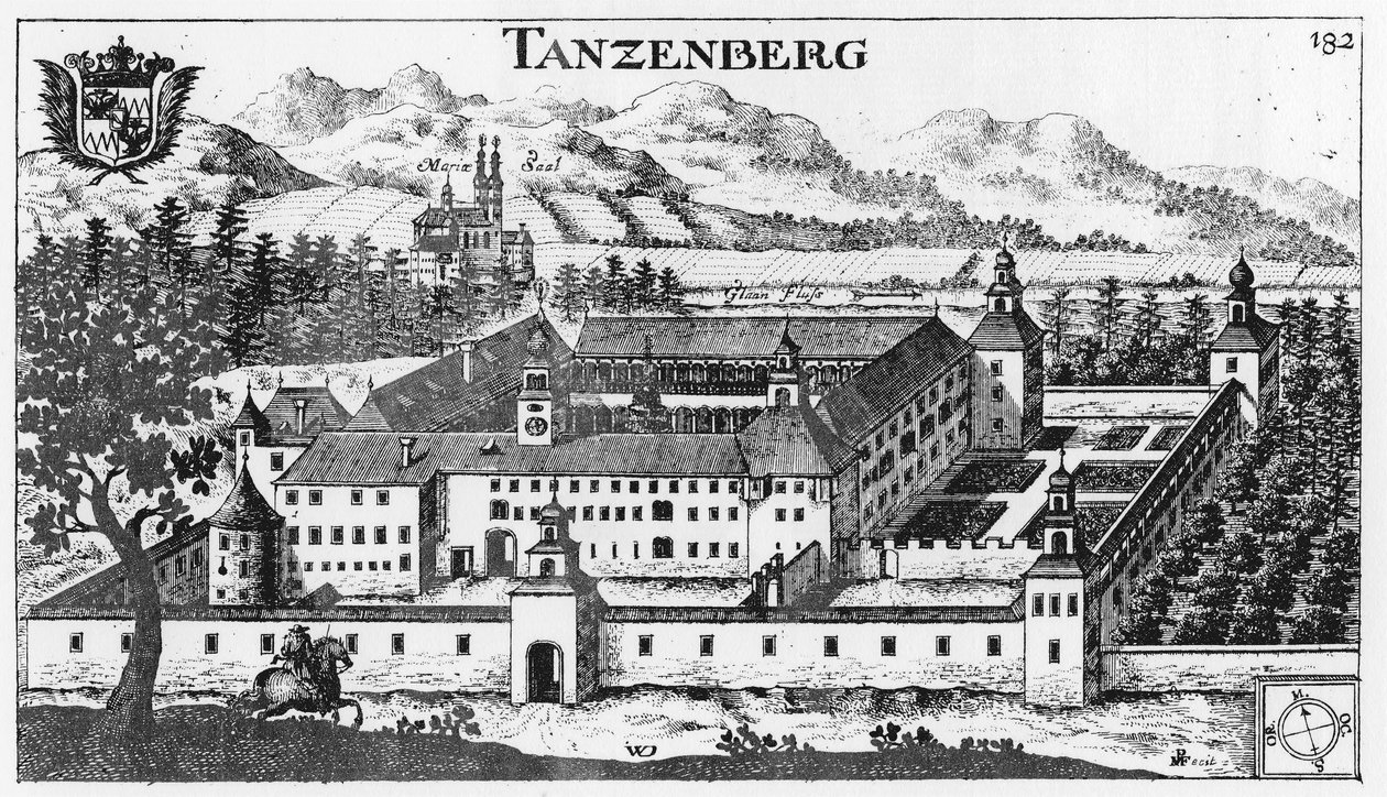Kasteel Tanzenberg in Sankt Veit an der Glan / Karinthië / Oostenrijk / Europese Unie door Johann Weikhard von Valvasor