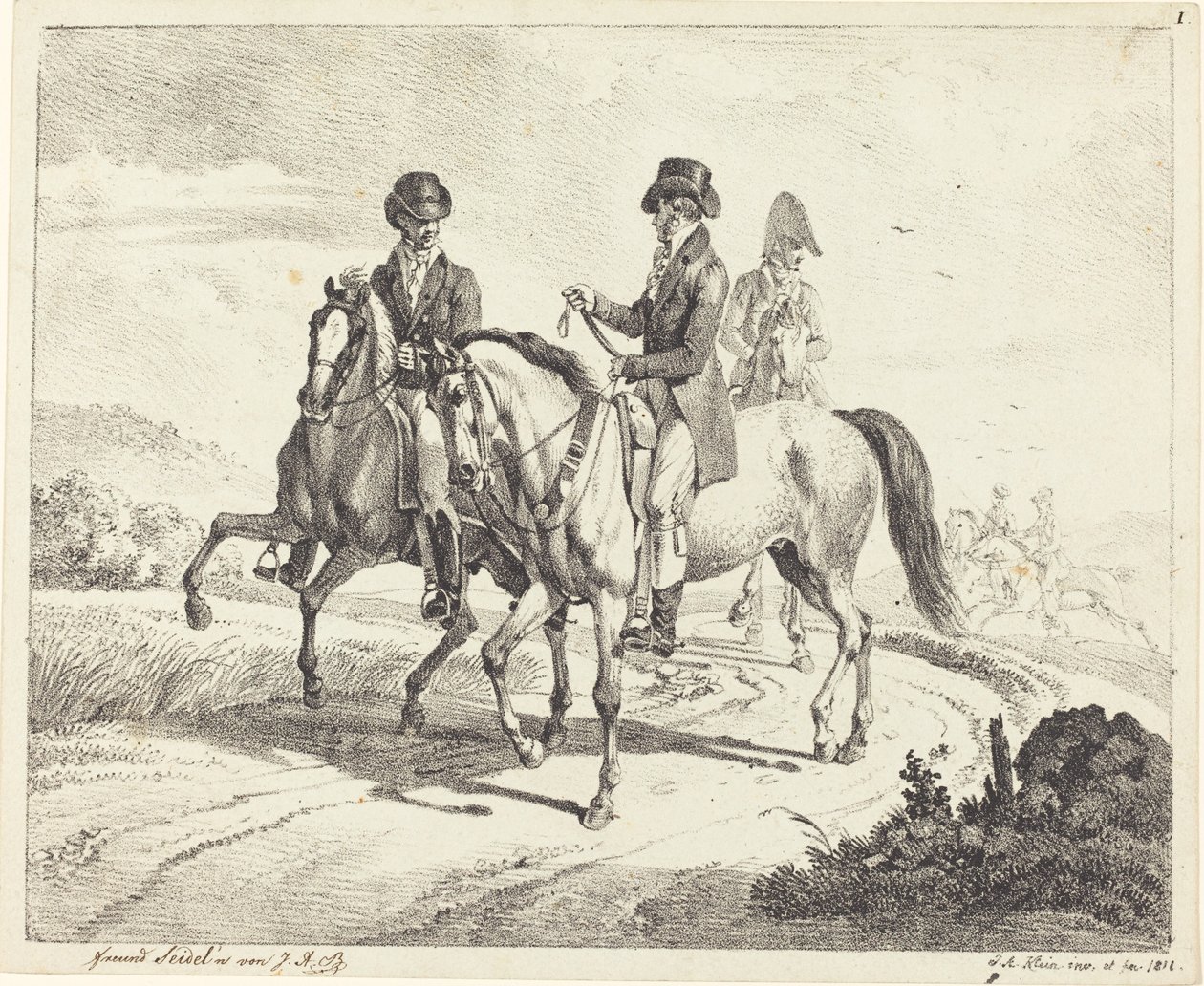 Uitstapje te Paard door Johann Adam Klein