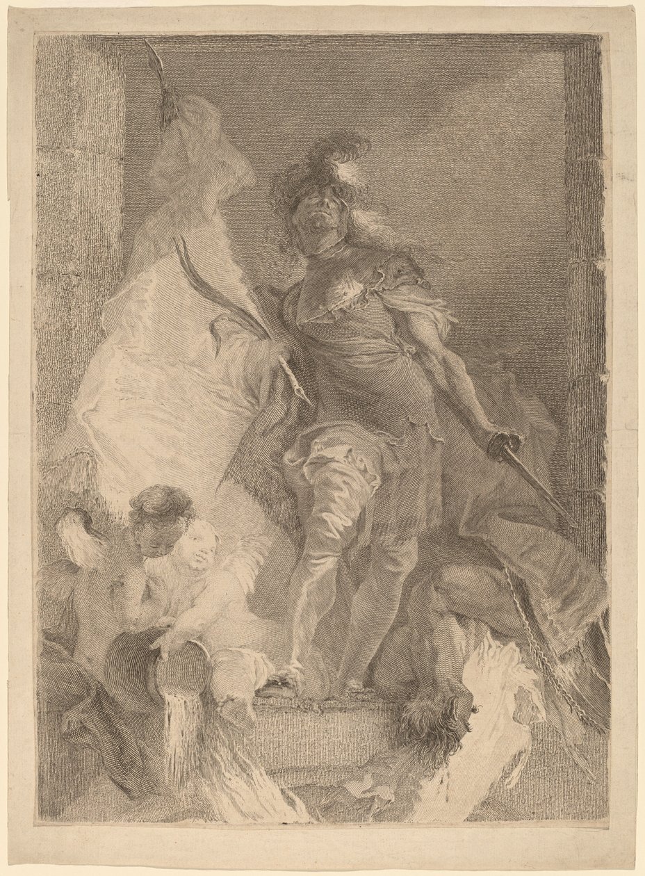 Sint Florian door Johann Beheim after Franz Anton Maulbertsch