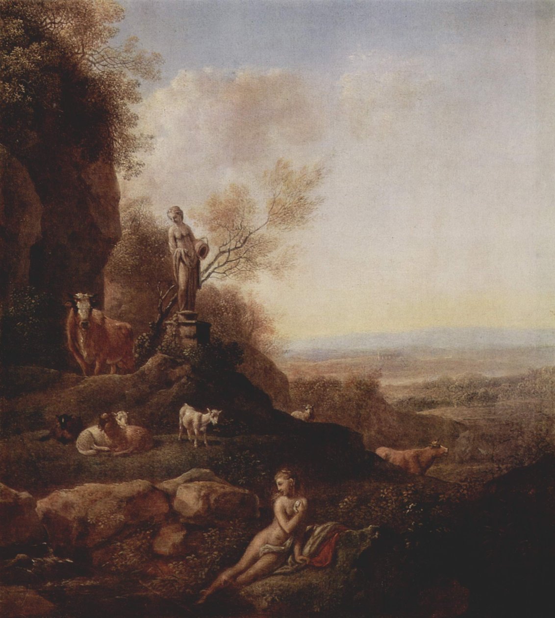 Italiaans landschap door Johann Christian Klengel