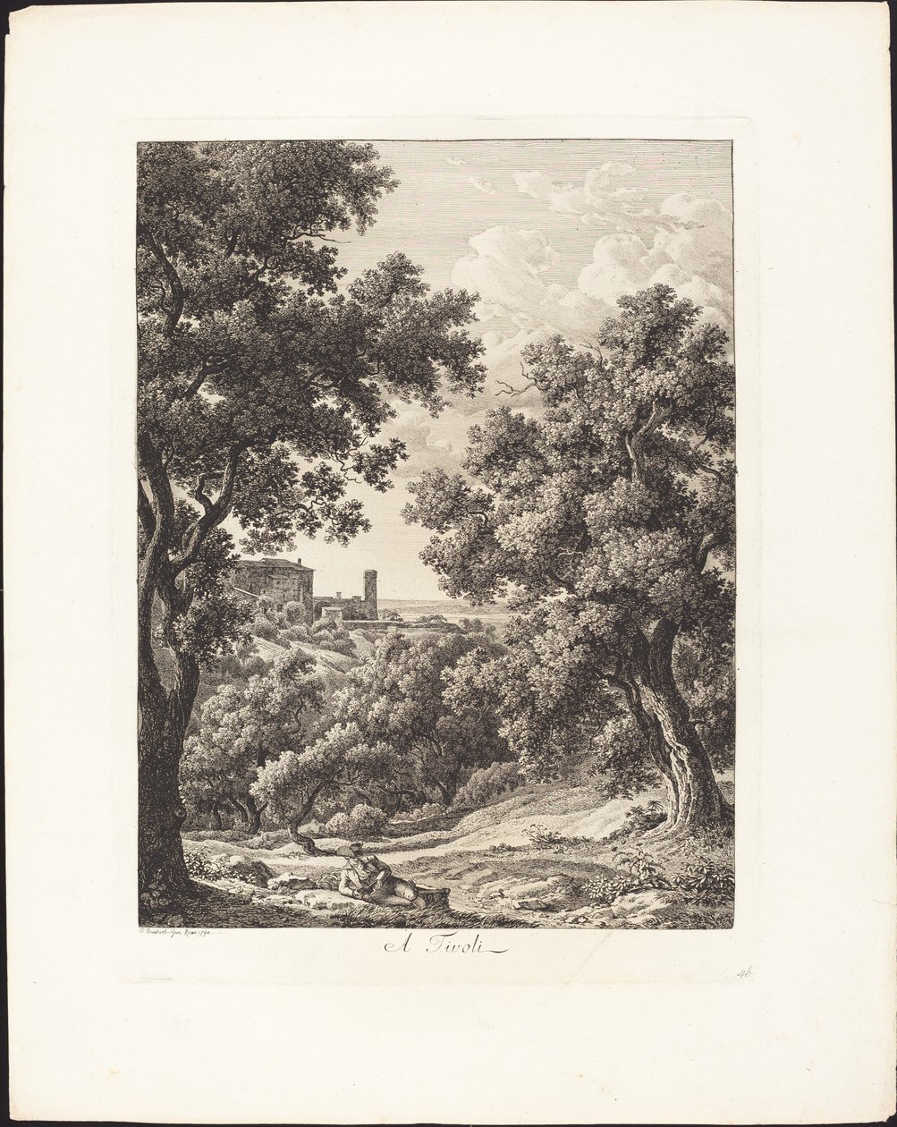 In Tivoli door Johann Christian Reinhart