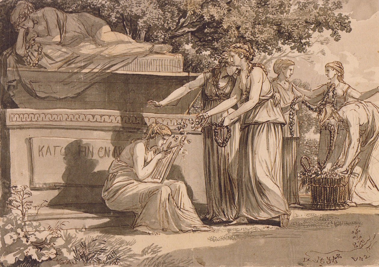 J C Reinhart Arcadia 1785 door Johann Christian Reinhart