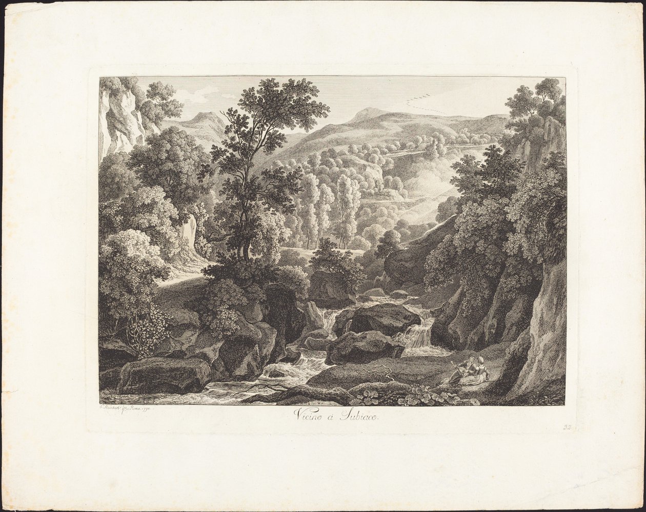 Dichtbij Subiaco door Johann Christian Reinhart