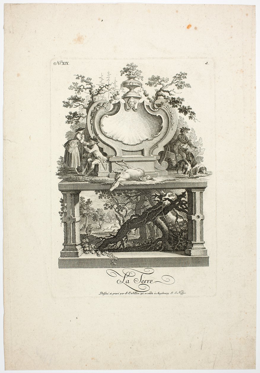 Aarde door Johann Esaias Nilson