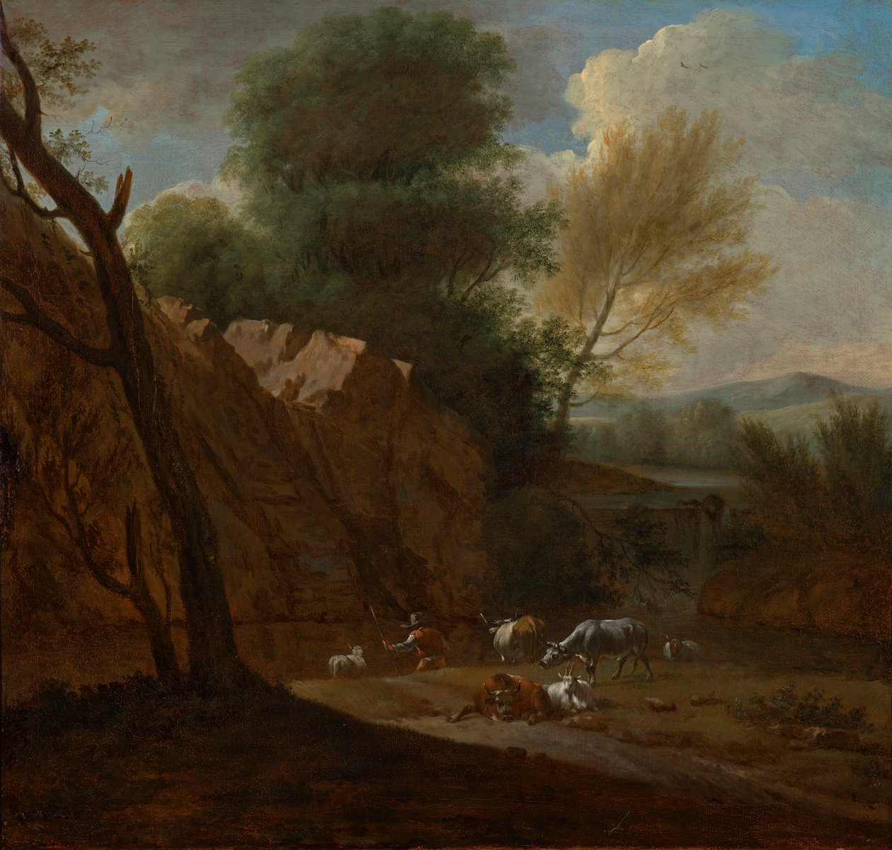 De avond door Johann Franz Nepomuk Lauterer