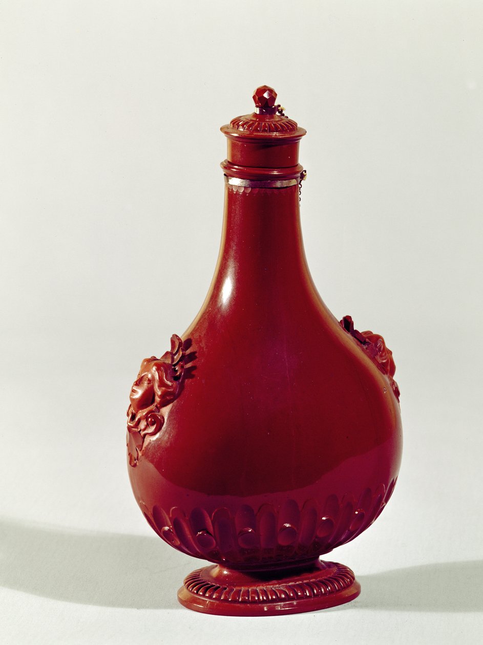 Pelgrimsfles, Meissen, ca. 1710 door Johann Friedrich Bottger