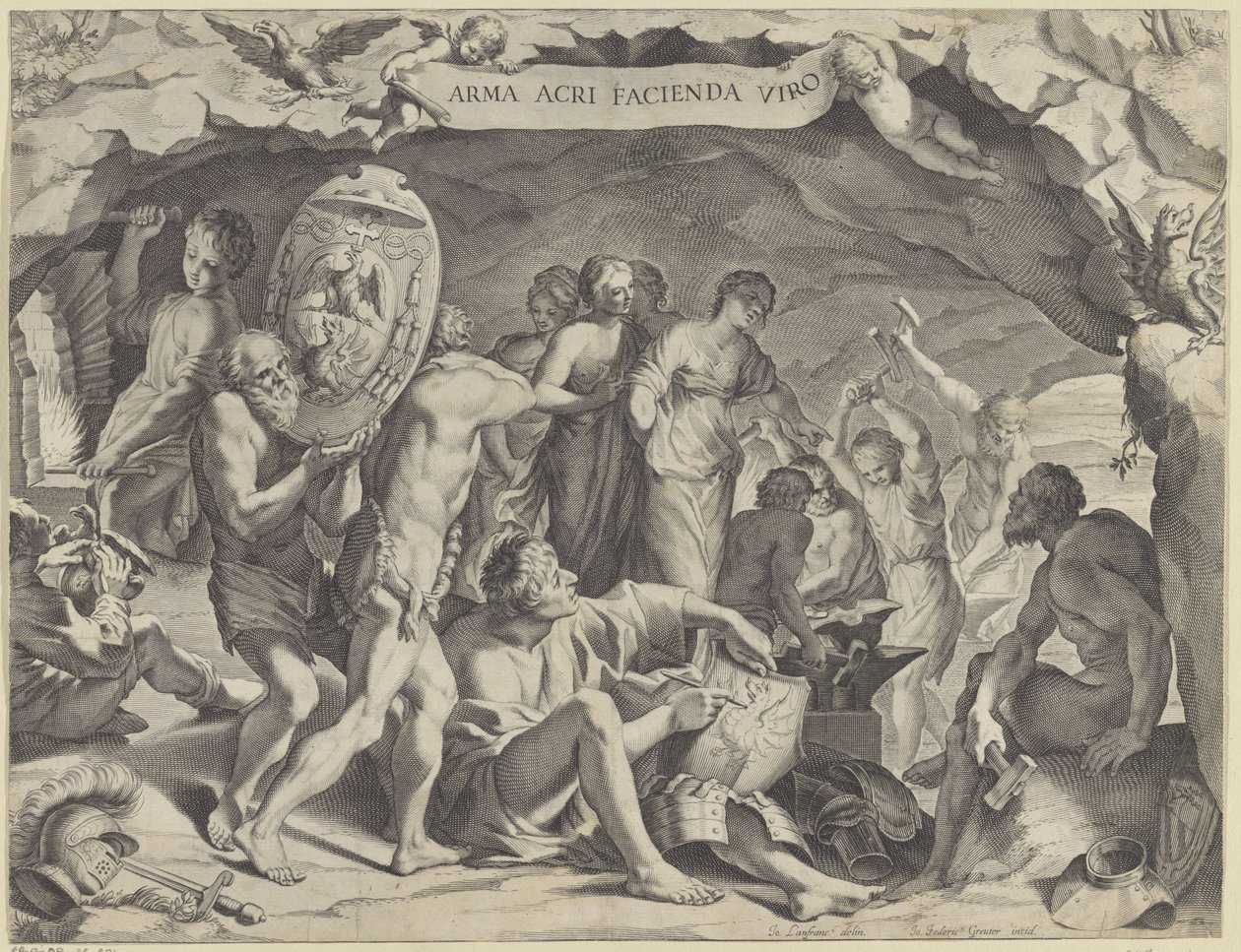 De smidse van Vulcanus door Johann Friedrich Greuter
