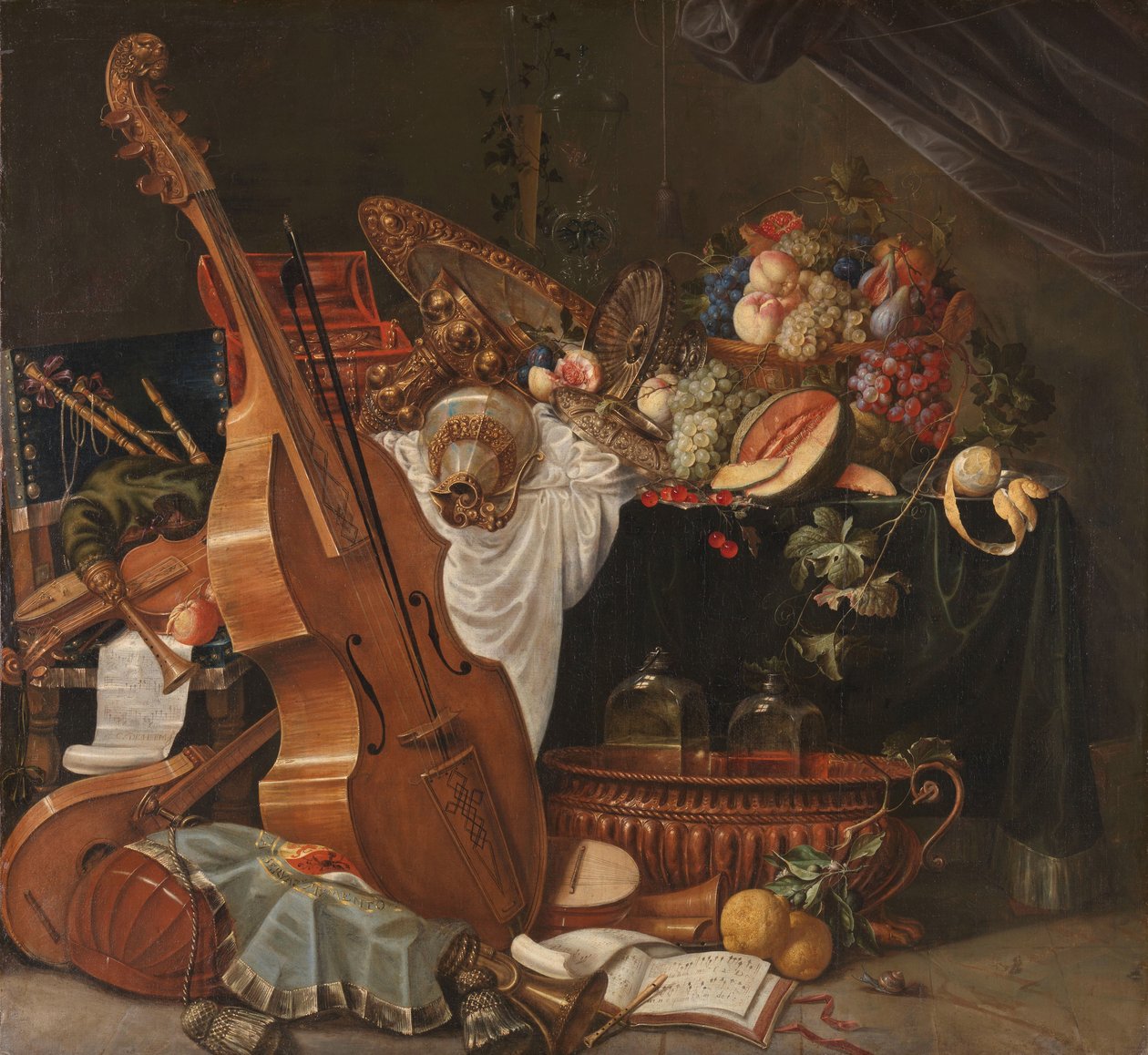 Stilleven door Johann Friedrich Grueber