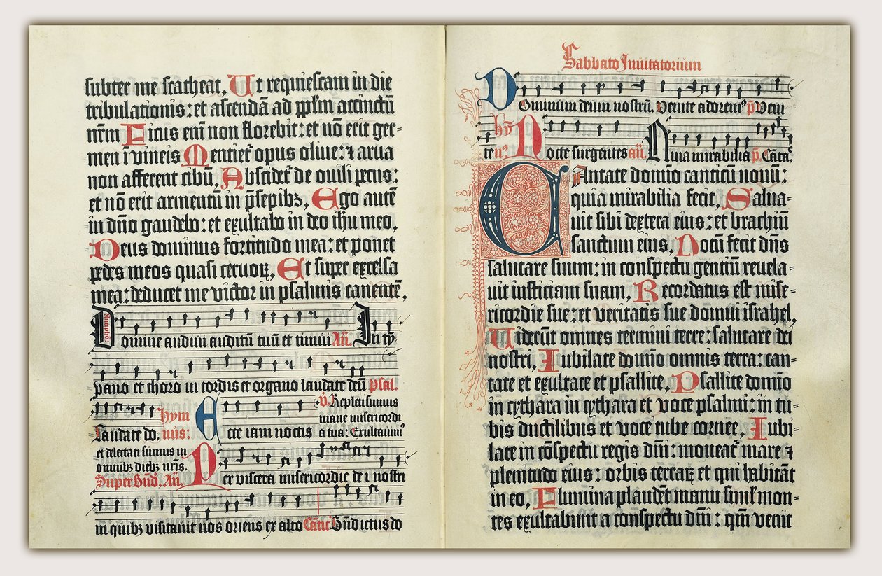 Mainzer Psalter door Johann Fust and Peter Schoeffer