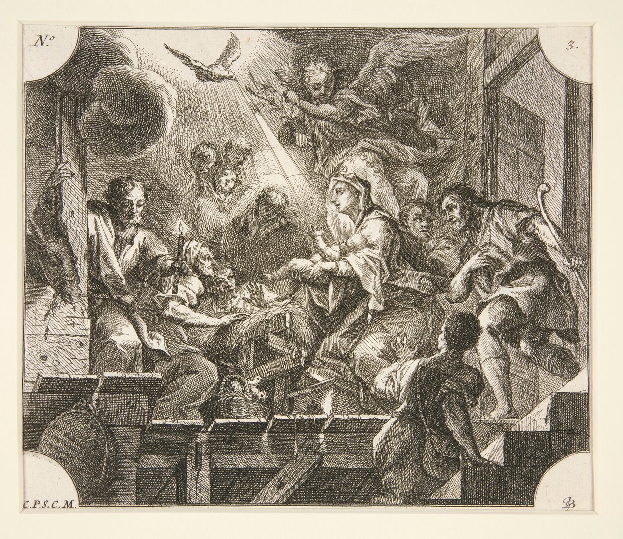 Geboorte door Johann Georg Bergmuller