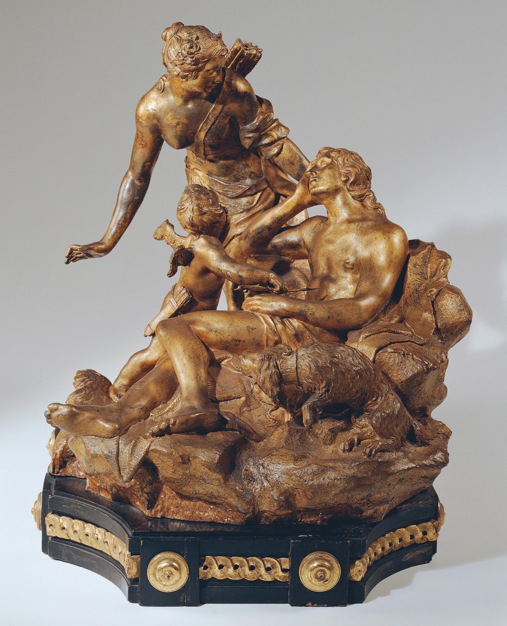Luna en Endymion door Johann Georg Dorfmeister