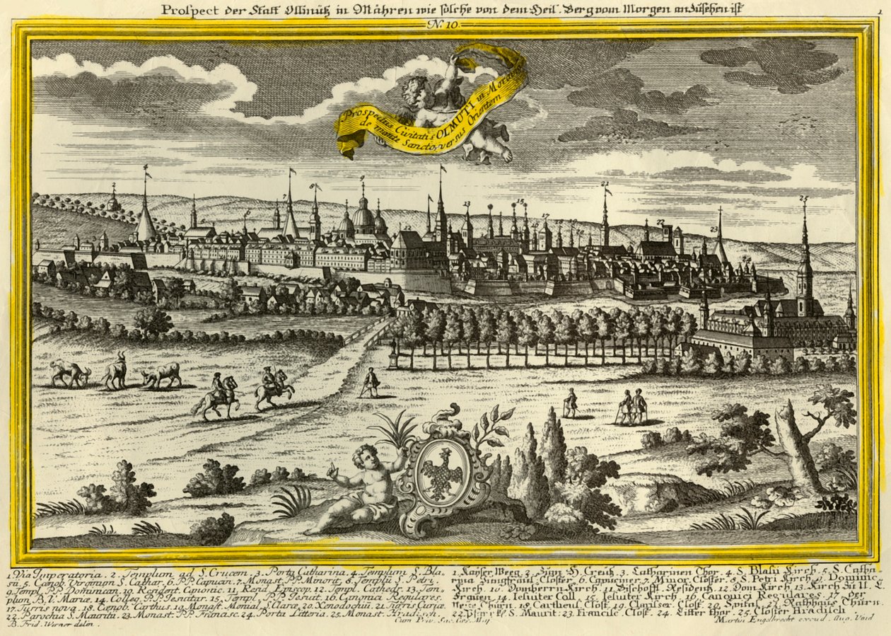 Olomouc, c1740 door Johann Georg Ringlin