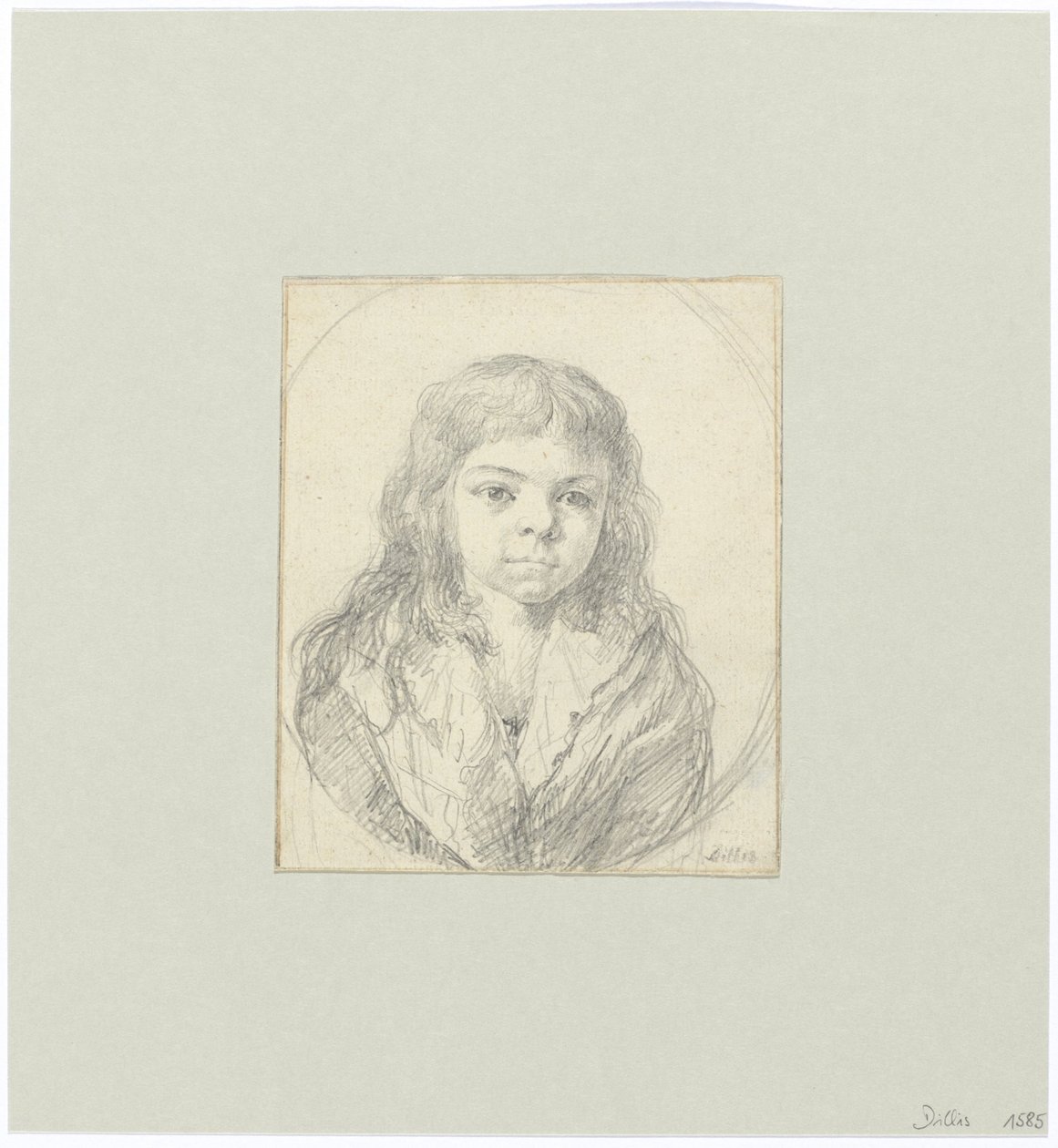 Borstbeeld van een jongen door Johann Georg von Dillis