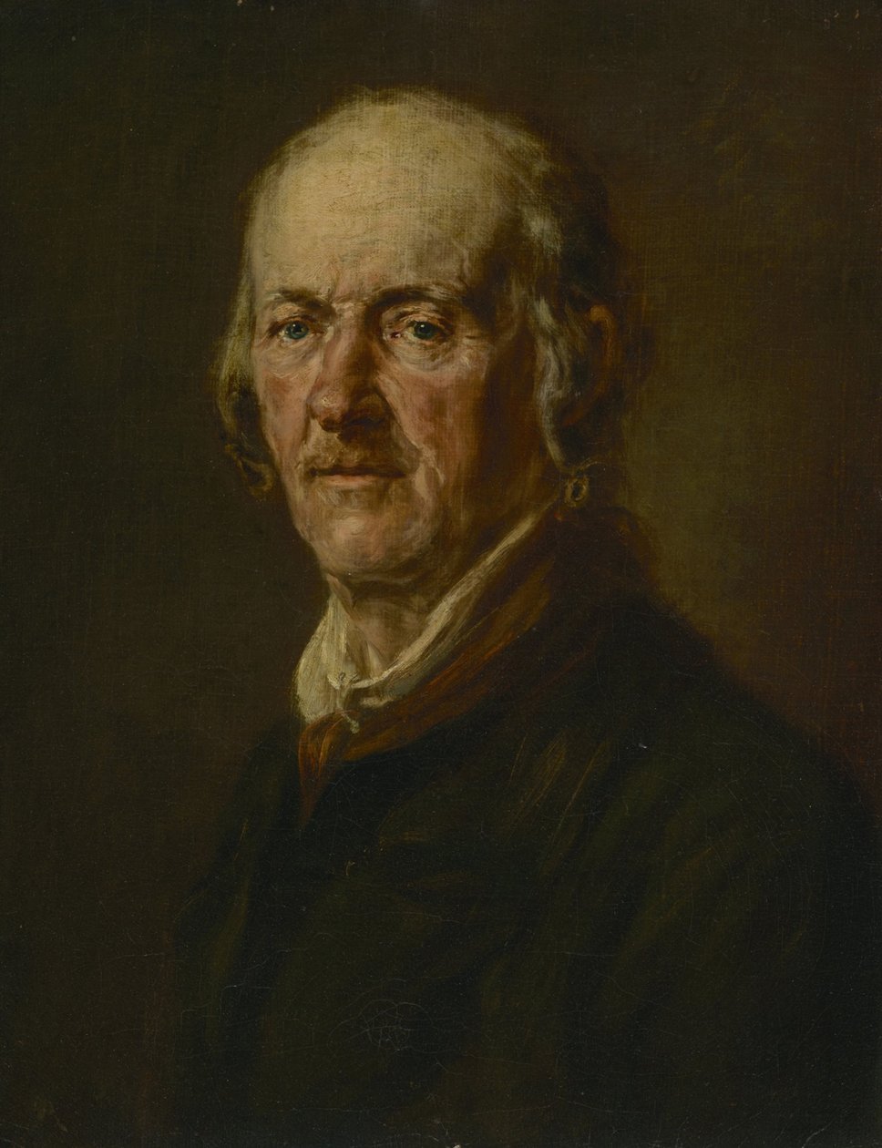 Portret van een oude man door Johann Georg von Edlinger