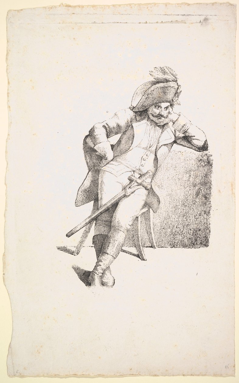 De nadenkende kapitein door Johann Gottfried Schadow