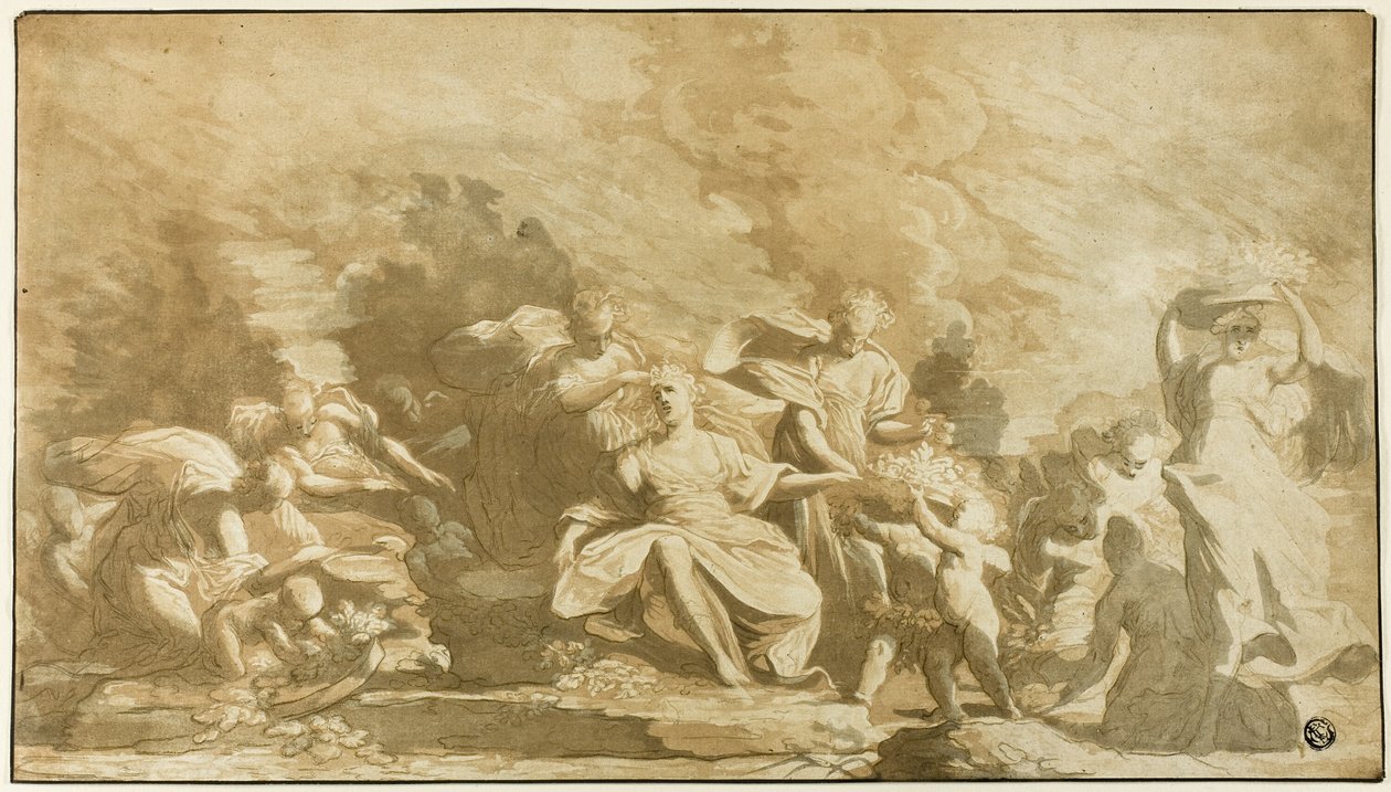 Het koninkrijk van Flora door Johann Gottlieb Prestel