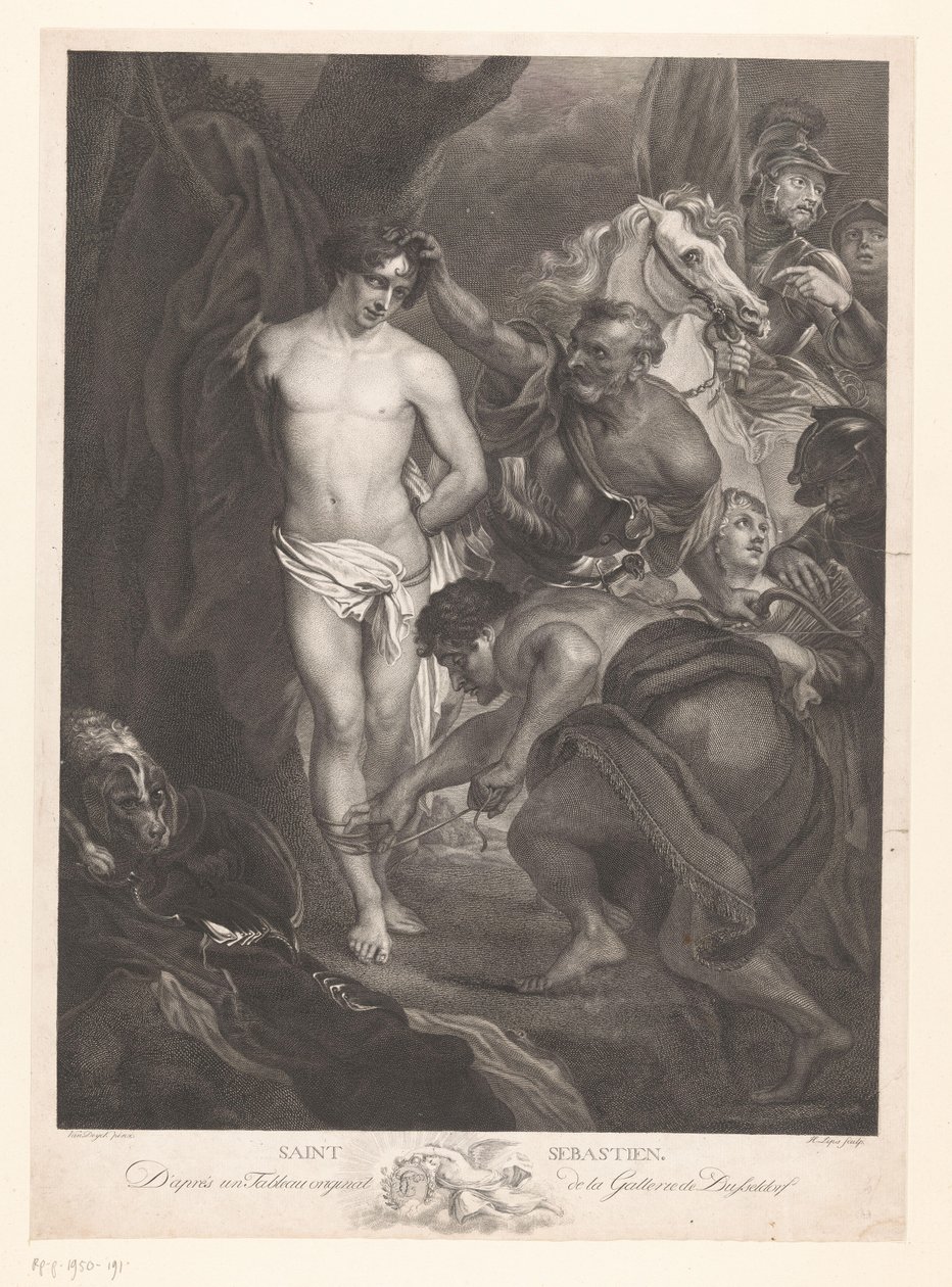 Heilige Sebastiaan door Johann Heinrich Lips