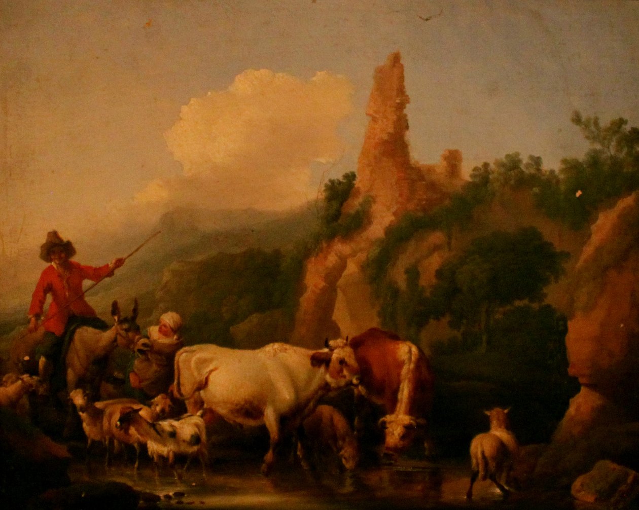 Johann Heinrich Roos - Kachel door Johann Heinrich Roos