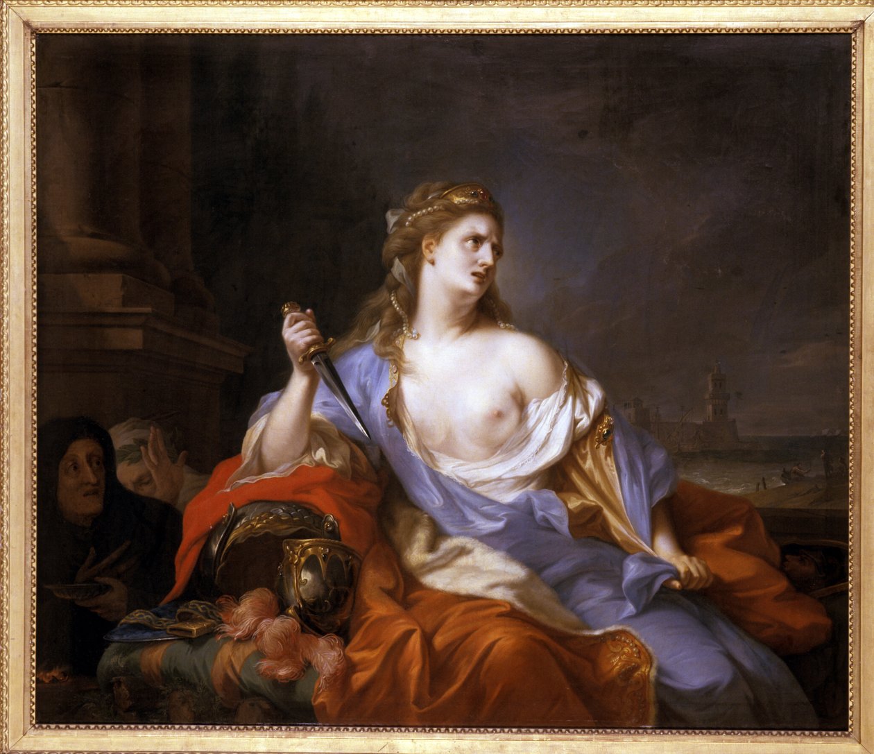 Dido op de brandstapel door Johann Heinrich Tischbein