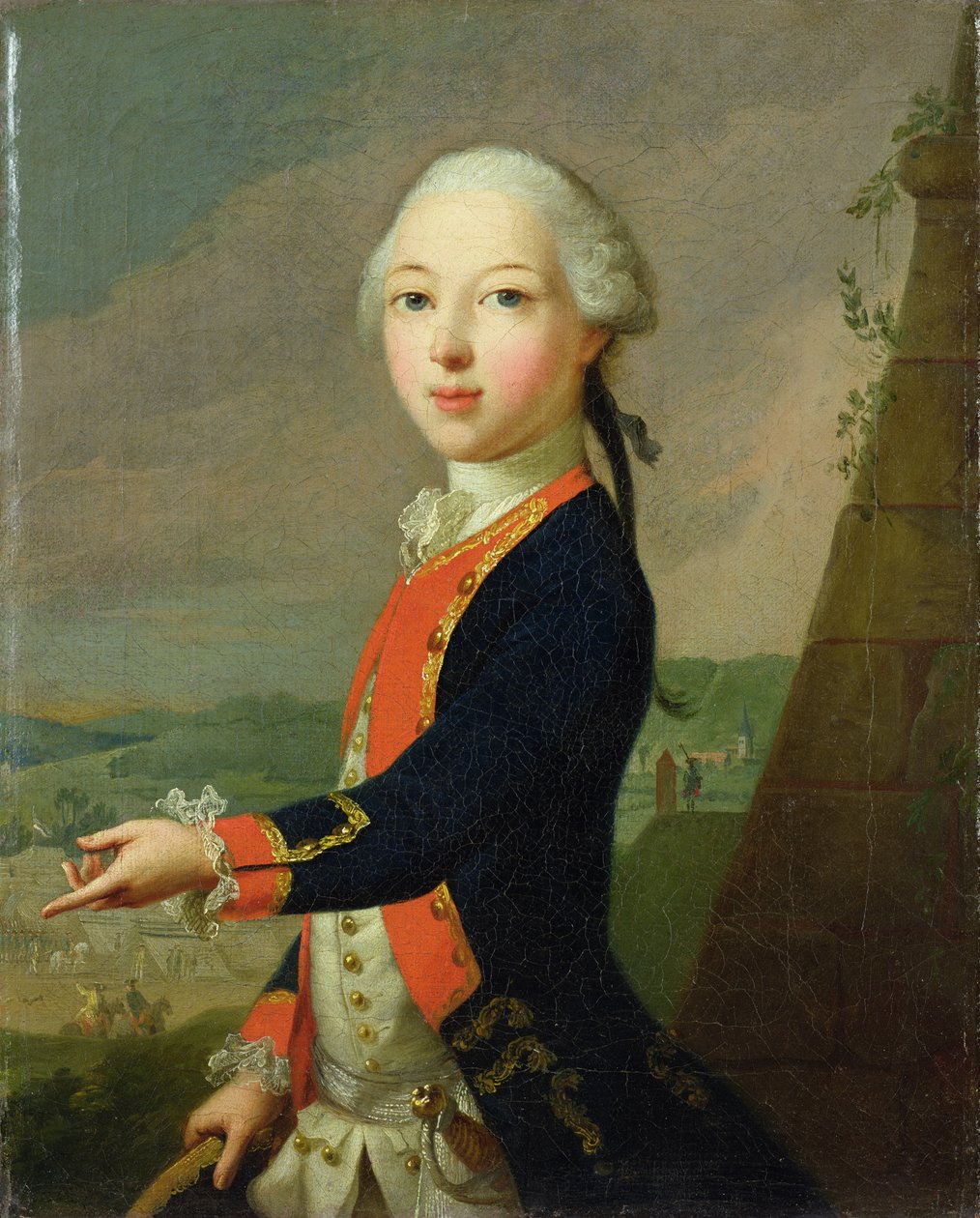 Landgraaf Carl als Kind door Johann Heinrich Tischbein