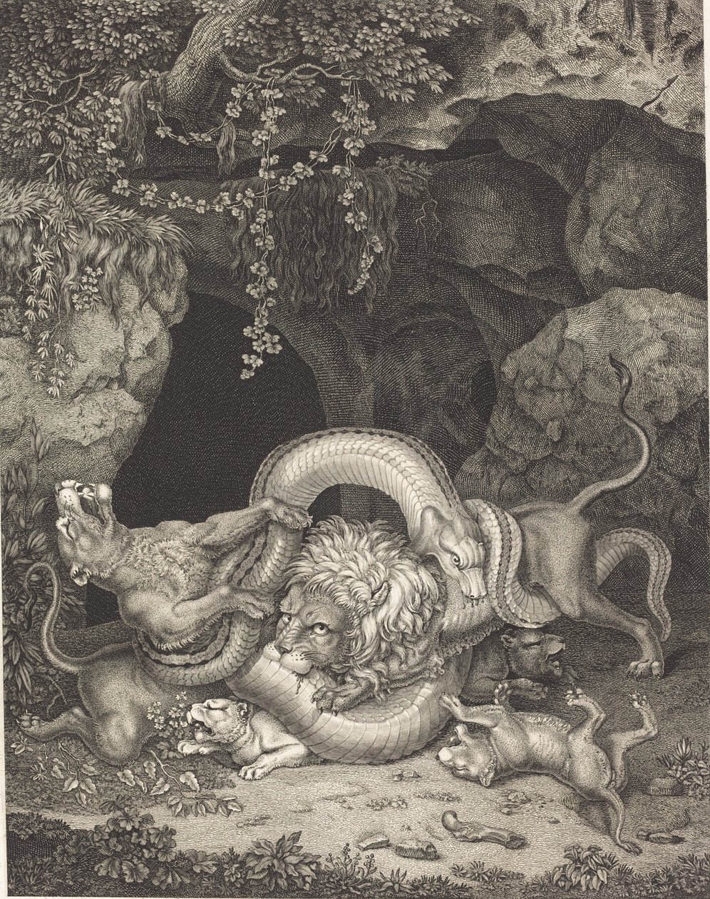 Het dier Laocoön door Johann Heinrich Wilhelm Tischbein